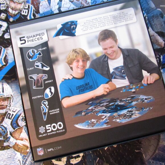 Carolina Panthers Shaped Puzzle - Picture 8 of 16